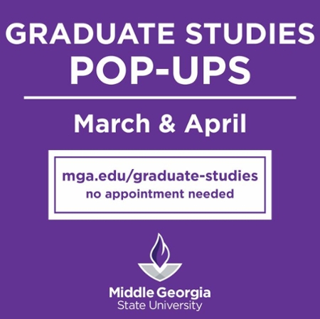 Graduate Studies Pop-Ups flyer.